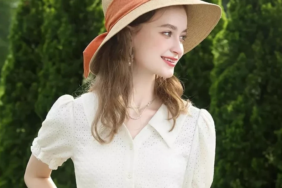 Chic Apricot Lace Top for Women